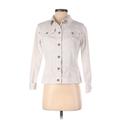 Linea by Louis Dell'Olio Denim Jacket: White Jackets & Outerwear - Women's Size 2X-Small