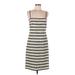 KORS Michael Kors Casual Dress - Slip dress: Green Stripes Dresses - Women's Size 6