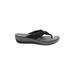 Cloudsteppers by Clarks Flip Flops: Gray Shoes - Women's Size 7