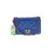 Badgley Mischka Crossbody Bag: Blue Solid Bags