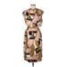 Marc Jacobs Casual Dress - Wrap: Brown Graphic Dresses - Women's Size 8