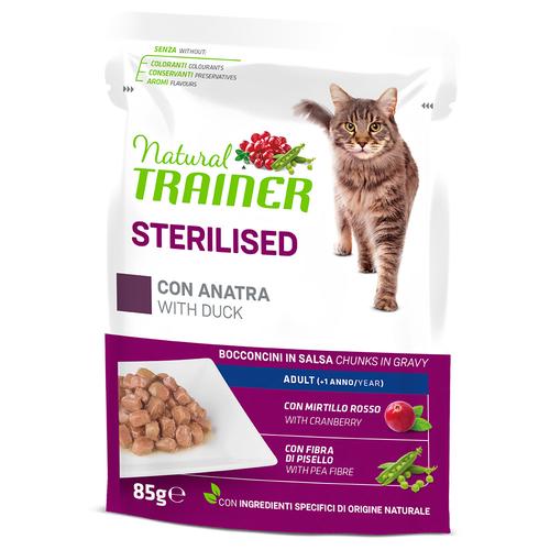 12x85g Natural Trainer Adult Sterilised Lachs Katzenfutter nass