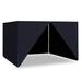 Arlmont & Co. Mychell Canopy Sidewalls, Polyester in Black | 82 H x 118 W x 118 D in | Wayfair 84BDACE774B84C5191C8CA1C9357C577