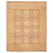 ECARPETGALLERY Hand-knotted Finest Agra Jaipur Brown Wool Rug - 7'9 x 9'9