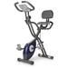 X Bike Ultra-Quiet Folding Exercise Bike, Magnetic Upright Bicycle with Heart Rate,LCD Monitor and easy to assemble