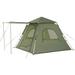 4 Person Green Instant Cabin Tent,Easy Setup Pop up Tents for Camping,3-4 People Family Camp Tent - N/A