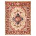 ECARPETGALLERY Hand-knotted Chobi Finest Ivory Wool Rug - 5'5 x 7'2