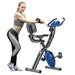 3 in 1 Adjustable Folding Exercise Bike Convertible Magnetic Upright Recumbent Bike with Arm Bands