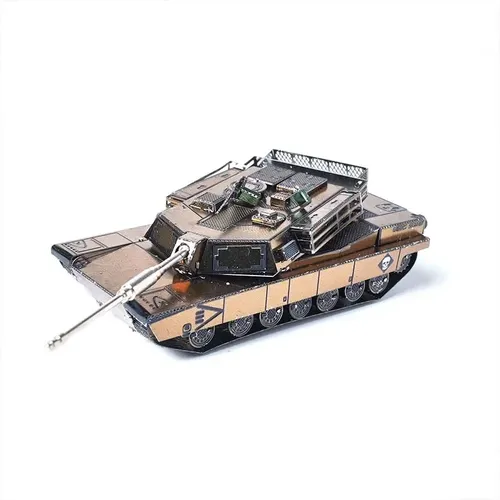 DIY 3d Metall Puzzles mehrfarbig m1 Abrams Panzer Militär Hauptstation Panzer Montage Modell