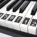 54 61 88 Keys Piano Sticker Universal Piano Keyboard Stickers Black Decal Electronic Piano Stave