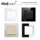 1 2 3 Gang Light Switch LED Power On / Off Interruptor Tempered Glass Frame Push Button 1 Way 2 Way