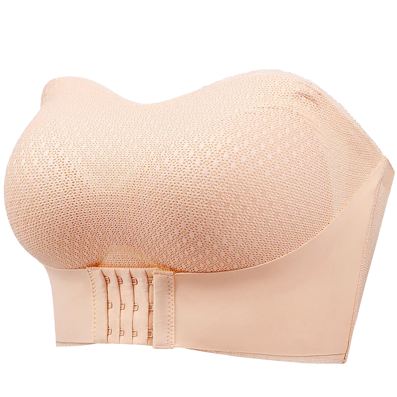 Soutien-gorge Push Up Sexy, fermeture frontale, sous-vêtements sans bretelles pour femmes, grande taille, brassière Invisible, sans fil, respirant, Lingerie féminine