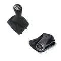 5 geschwindigkeit Auto Stick Shift Schaltknauf Mit Gaitor Für VW Polo 9N 9N2 2002-2009 Polo 6R Polo