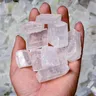 Buah Kristal Optik Bening Kalsit Kubus Mentah Lslandia Lempengan Batu Alam Dan Kristals Kasar Batu