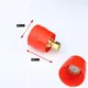 45 degree Adjustable Red Pesticide Spray Nozzles Windproof Mist Sprinkler M14 Connector Electric