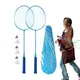 Badminton Rackets Set Shock Absorbing Badminton Equipment Set For Adults And Kids Rackets With High