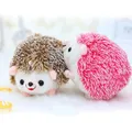 Plush Hedgehog Toys Baby Rattles Key Chain Ring Pendant Plush Toy Animal Stuffed Anime Car Fur Gifts