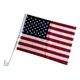 Nouveau drapeau de voiture américain 30x45cm 12x18 pouces porte-fenêtre américain drapeaux