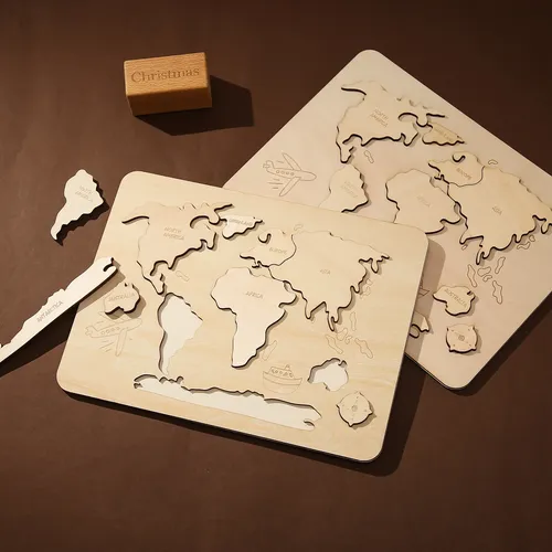 Holz Welt Karte Kontinenten Puzzle Spielzeug Montessori Spielzeug Für Kinder Kind Spiele Jungen
