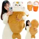 1pc 40/60/80cm Japan Taiyaki Cat Plush Toy Rabbit Hiding in Carrot Dog in Bone Ferry Animals