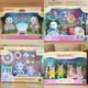 New Sylvanian Families Sea Otter Sisters Diving Girl Doll Cute Decoratio Cotton Candy Mouse Bathing