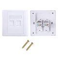 Panneau de Prise Murale d'Ordinateur Type 86 Module réseau CAT5E Sortie d'Interface de Câble RJ45