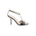 Via Spiga Heels: Silver Shoes - Women's Size 9