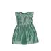 Janie and Jack Special Occasion Dress: Green Brocade Skirts & Dresses - Kids Girl's Size 7