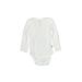 The Honest Co. Short Sleeve Onesie: White Solid Bottoms - Size 3-6 Month