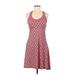 PrAna Casual Dress - A-Line: Pink Print Dresses - Women's Size Medium
