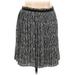 AK Anne Klein Casual Skirt: Silver Marled Bottoms - Women's Size 14