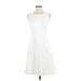 Maison Jules Casual Dress - DropWaist: White Dresses - Women's Size Small