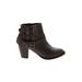 Charlotte Russe Ankle Boots: Brown Shoes - Women's Size 9