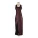 Banana Republic Casual Dress - Slip dress: Burgundy Dresses - Women's Size Small Tall