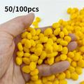 50/100pcs Colorful Pop-up Carp Fishing Bait - 0.4g/pcs Creamy Corn Flavored Grass Carp Bait - Perfect For Anglers!