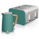 SWAN STP2091GRENEU Set Frühstückskocher, kabellos, 1,7L Toaster Breitschlitz 4 Nordic grün, Grün, 2200W