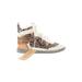 Shoedazzle Sneakers: Ivory Graphic Shoes - Women's Size 9