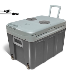 Briebe Tragbare Elektrische Kühlbox, 40 Liter, 12V für Auto und 220V, CF1155, Grau, 58 W Image