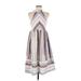 Shein Casual Dress - A-Line: Gray Chevron/Herringbone Dresses - Women's Size Small