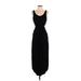 Lush Casual Dress - Midi: Black Solid Dresses - Women's Size Small