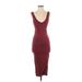 James Perse Casual Dress - Bodycon: Burgundy Dresses - Women's Size Small