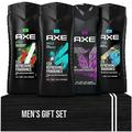 Axe Body Wash Variety MGF3 Set of 4 Includes Axe Black Africa Apollo and Alaska Body Wash 13.5 Ounce (Pack of 4) with a Gift Box