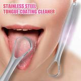 Fimeskey 3X Tongue Cleaner Cleaner Fresh Scraper Stainless Breath Cleaner Steel Oral Tongue Care Cleaning Cleaning Supplies