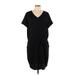 Belle By Kim Gravel Casual Dress - DropWaist: Black Solid Dresses - Women's Size Large