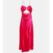 Asymmetric Silk Satin Gown