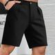 Men's Chinos Chino Shorts Button Pocket Plain Comfort Formal Party Work Fashion Classic Style Black Khaki Micro-elastic