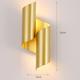 Modern Gold Wall Sconce, Mid-Century Minimalist Decor Vanity Wall Lights, Creative Spiral Design Wall Mounted Lamp, Industrial Wall Lighting for Bedroom Living Room Kitchen and Corridor 110-240V