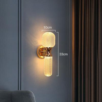 Wall Sconce Lamps Lighting Fixture Crystal Nordic Modern Style Sconce Light Up and Down Lighting Wall Mount Lamp Wall Lighting for Bedroom Living Dining Room Bedside lamp 85-265V