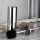 Toilet Brush with Holder,Round Stainless Steel 304 Rubber Painted Toilet Bowl Brush and Holder for Bathroom