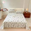 1Pc 100% Cotton Cotton Sheet Small Floral Bed Sheet Deluxe Double Bed Sheet Multiple Sizes Available/1 Piece